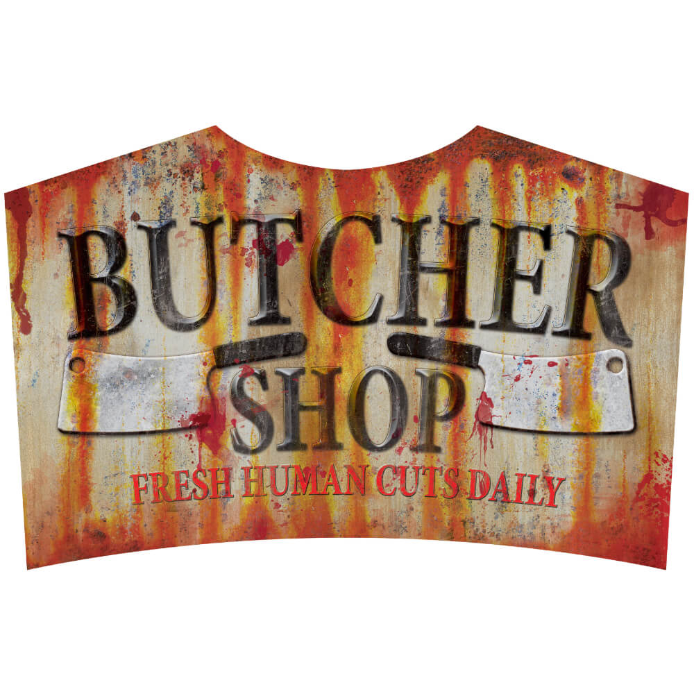Metal Sign Butcher Shop 