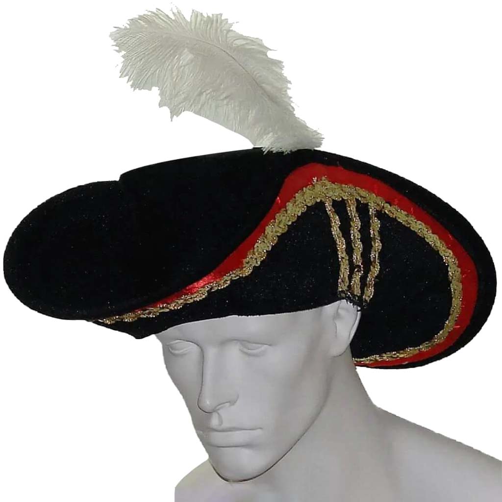 Black Velvet Cavalier Hat 