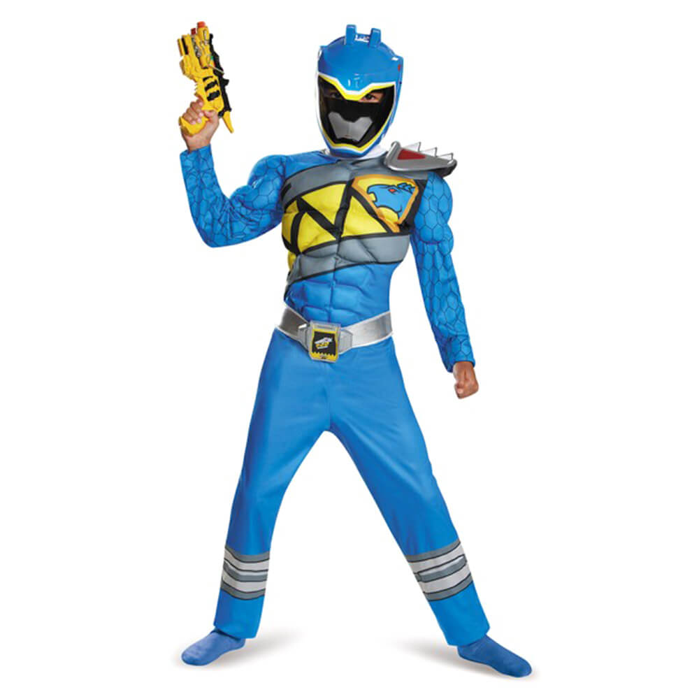 Blue Ranger Dino Charge Classic Muscle Costume