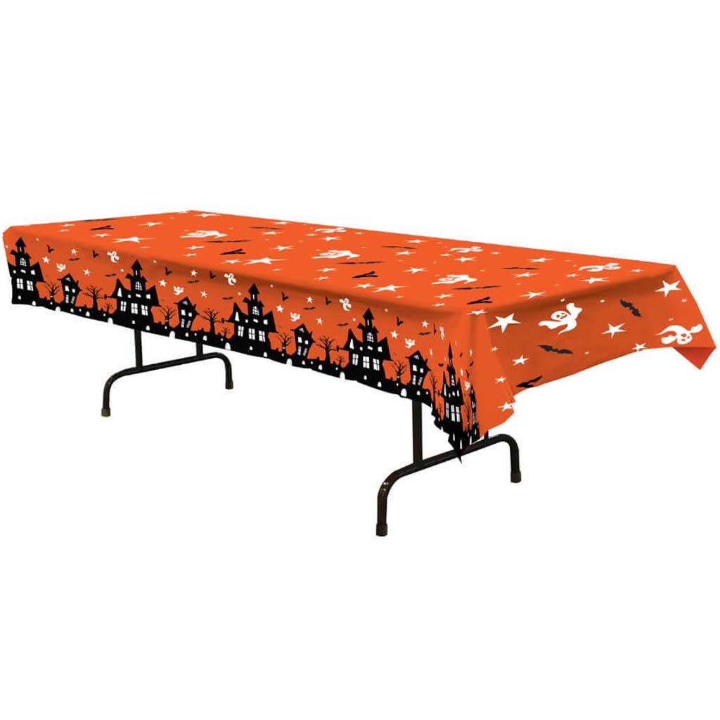 Haunted House Tablecover Plastic 