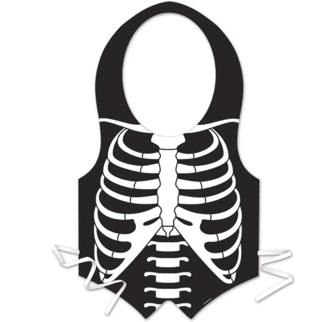 Plastic Skeleton Rib Cage Vest 