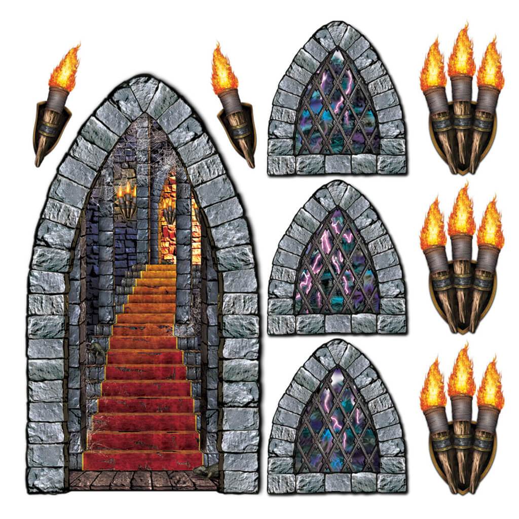 Stairway, Window &amp; Torch Props 