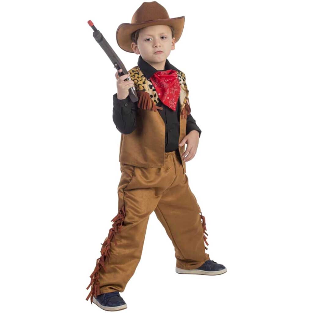 Wild Western Cowboy Costume (8-10) Medium