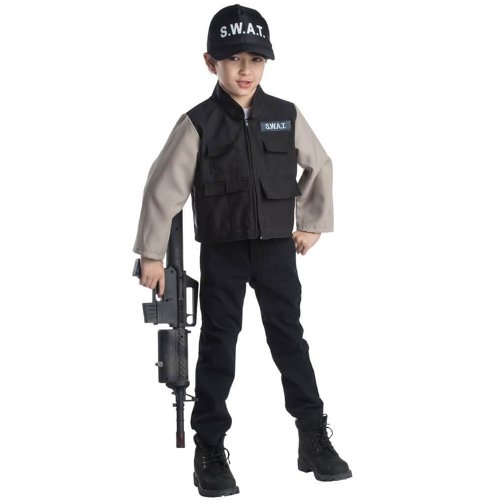 Swat Team Role Play Costume Set 