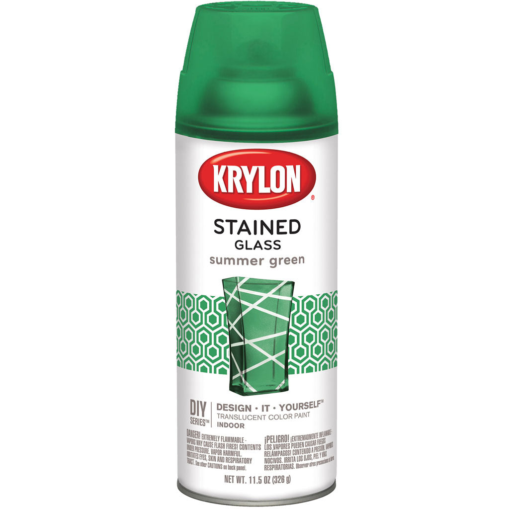 Spray Paint Stained Glass Summer Green 12oz