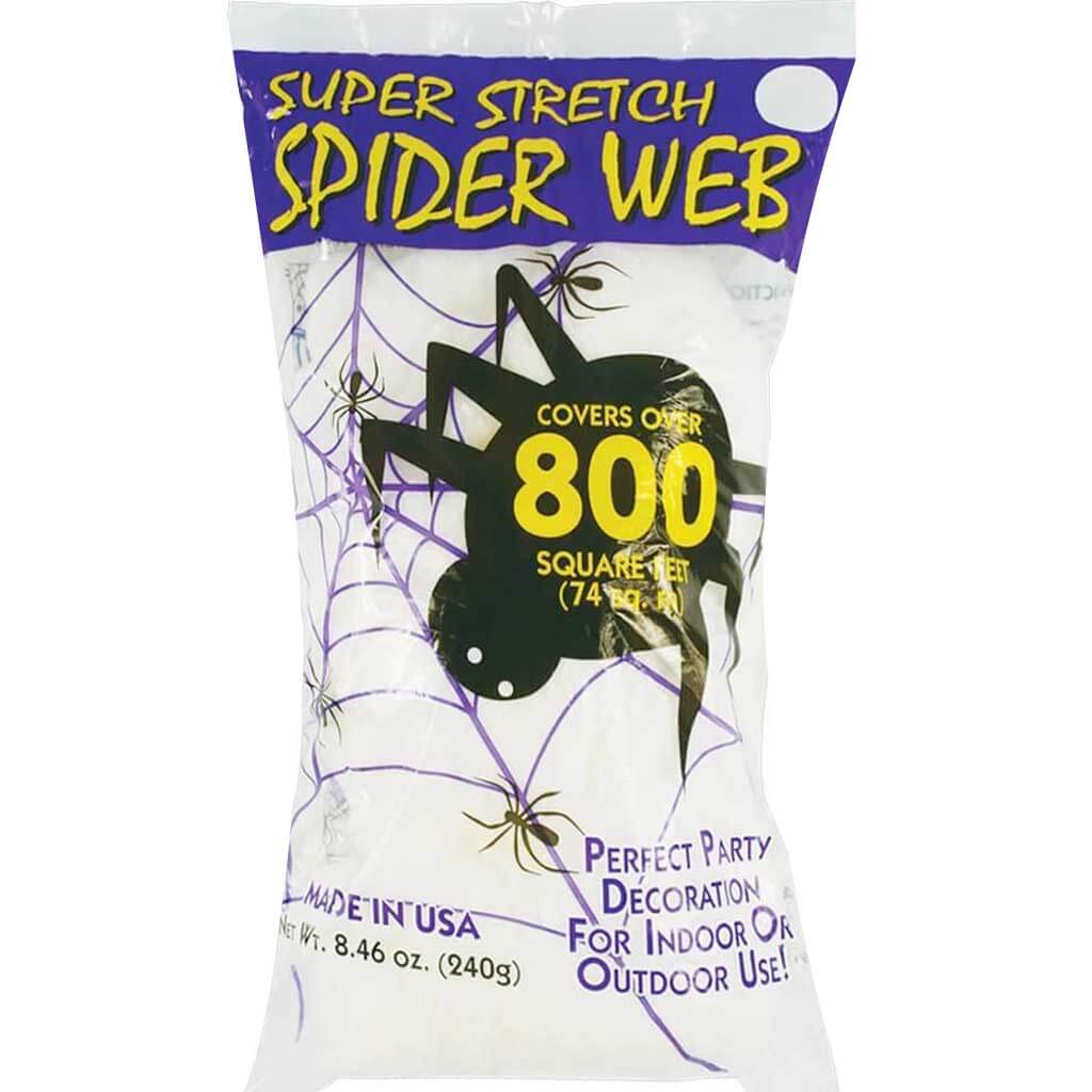 Super Stretch White Spider Web Prop 8.4oz 