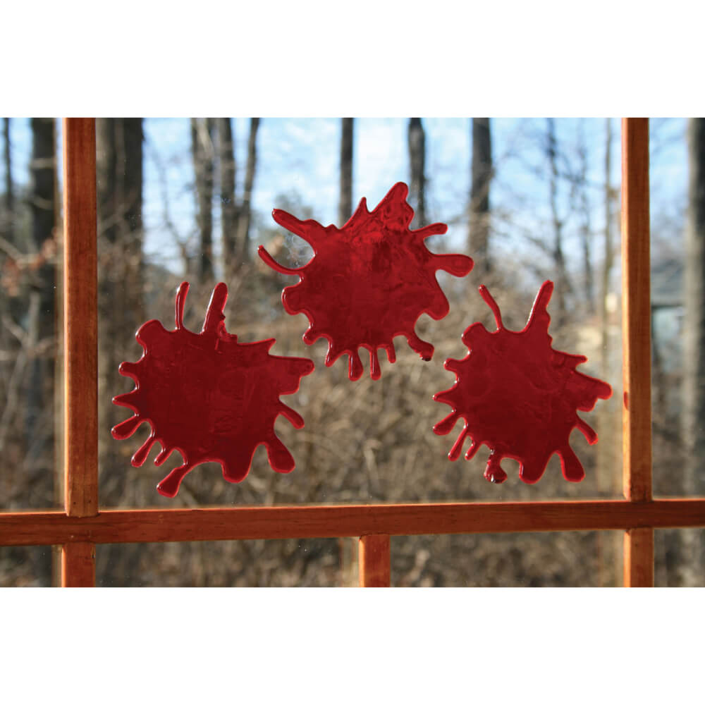 3D Bloody Window Decor Splat 18in Wide 