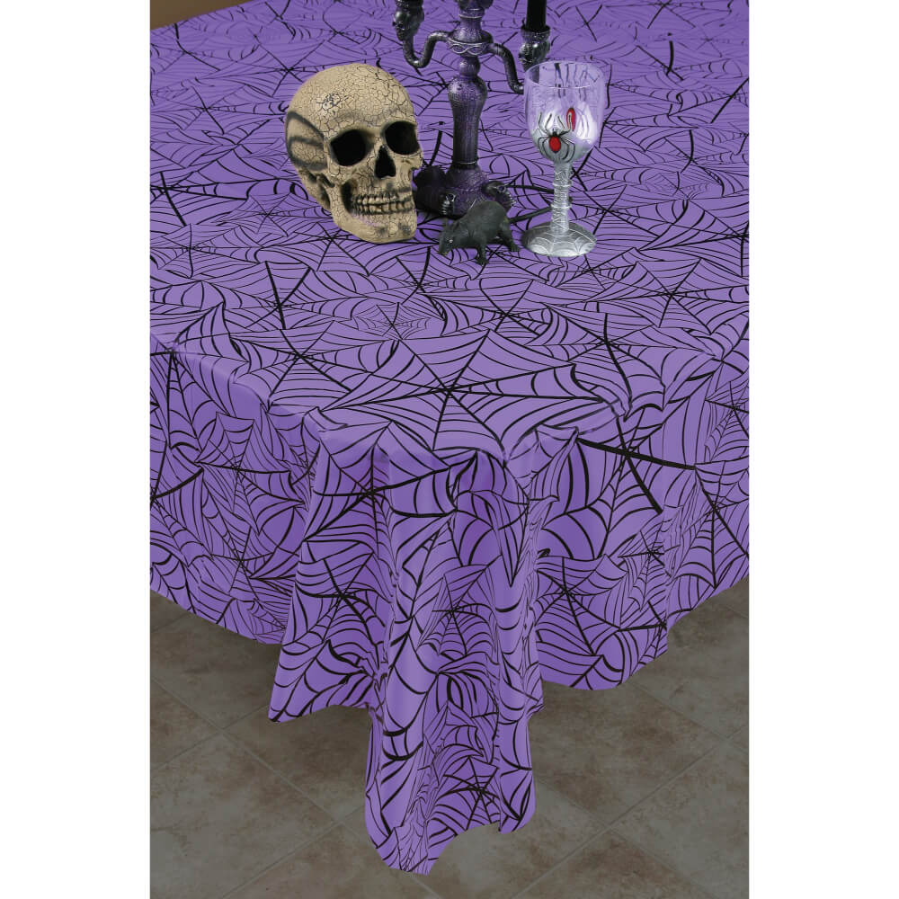 Tablecloth with Black Web 108in x 54in 