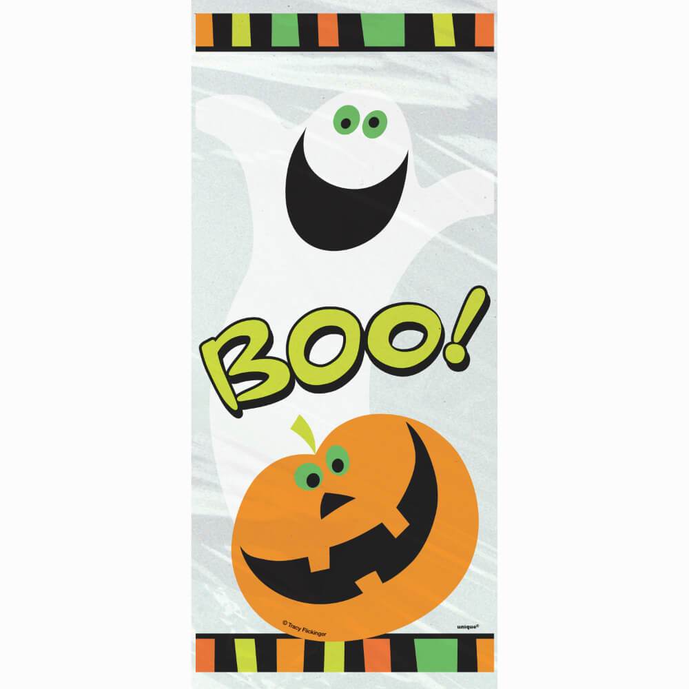 Cellophane Bags 20ct, Pumpkin Boo 