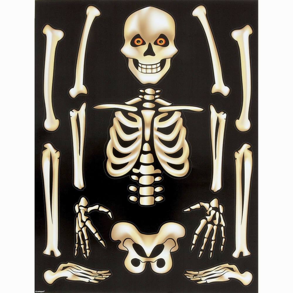 Clings Sheet, Skeleton Window 