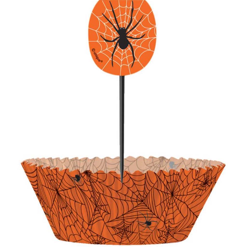 Web &amp; Spider Cupcake Kit, 24pc 