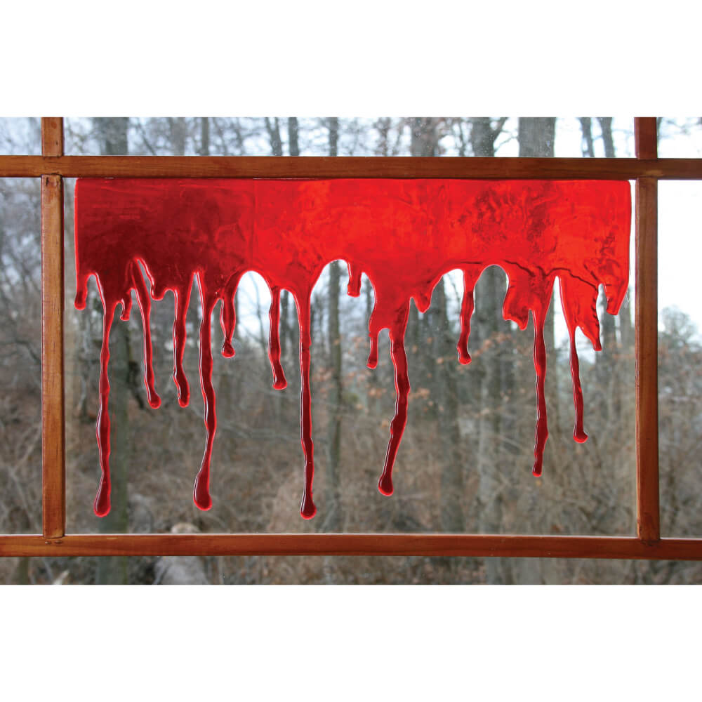 3D Bloody Window Decor Drip 18in Wide 