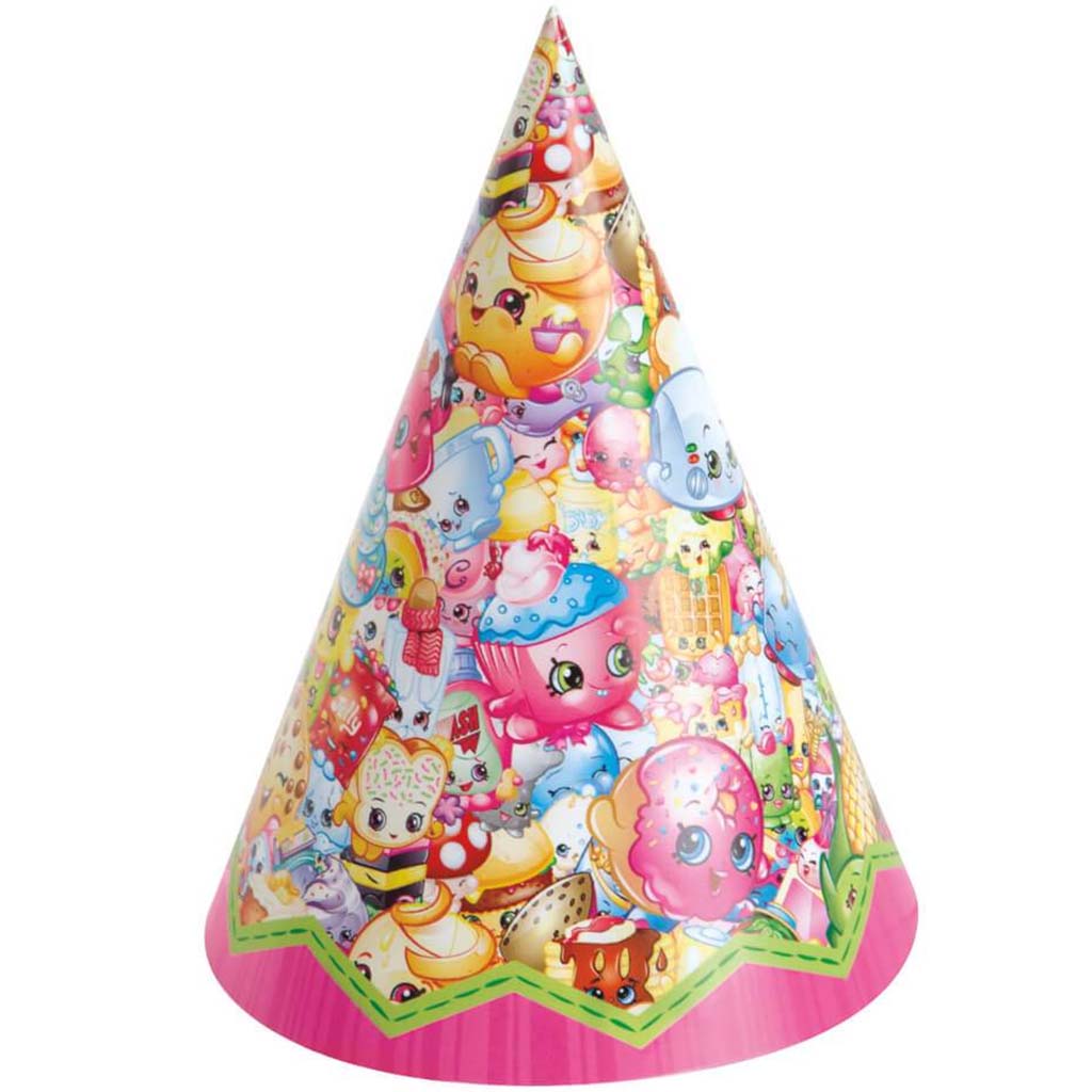 Shopkins Party Hats, 8ct 