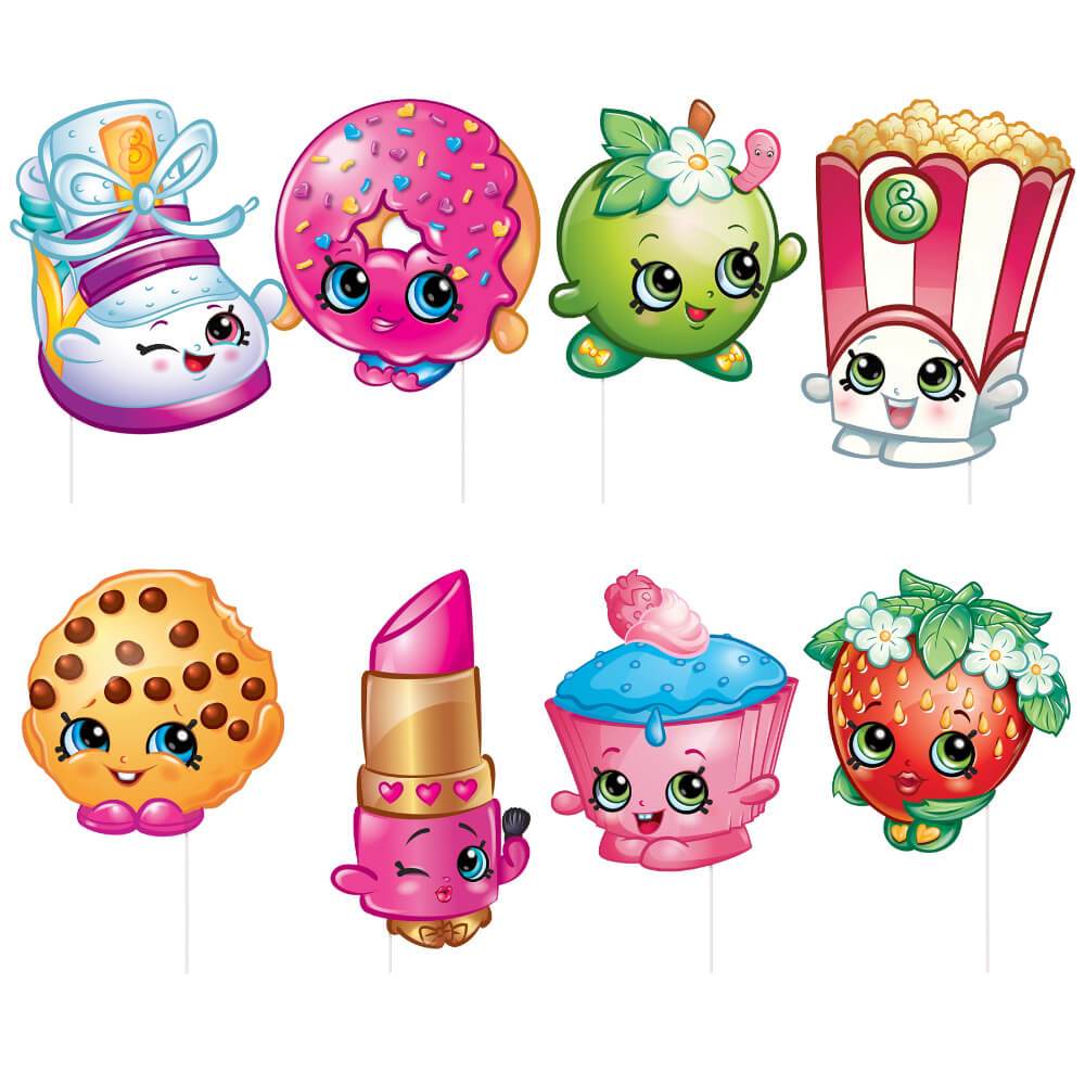 Photo Booth Props 8ct, Shopkins 