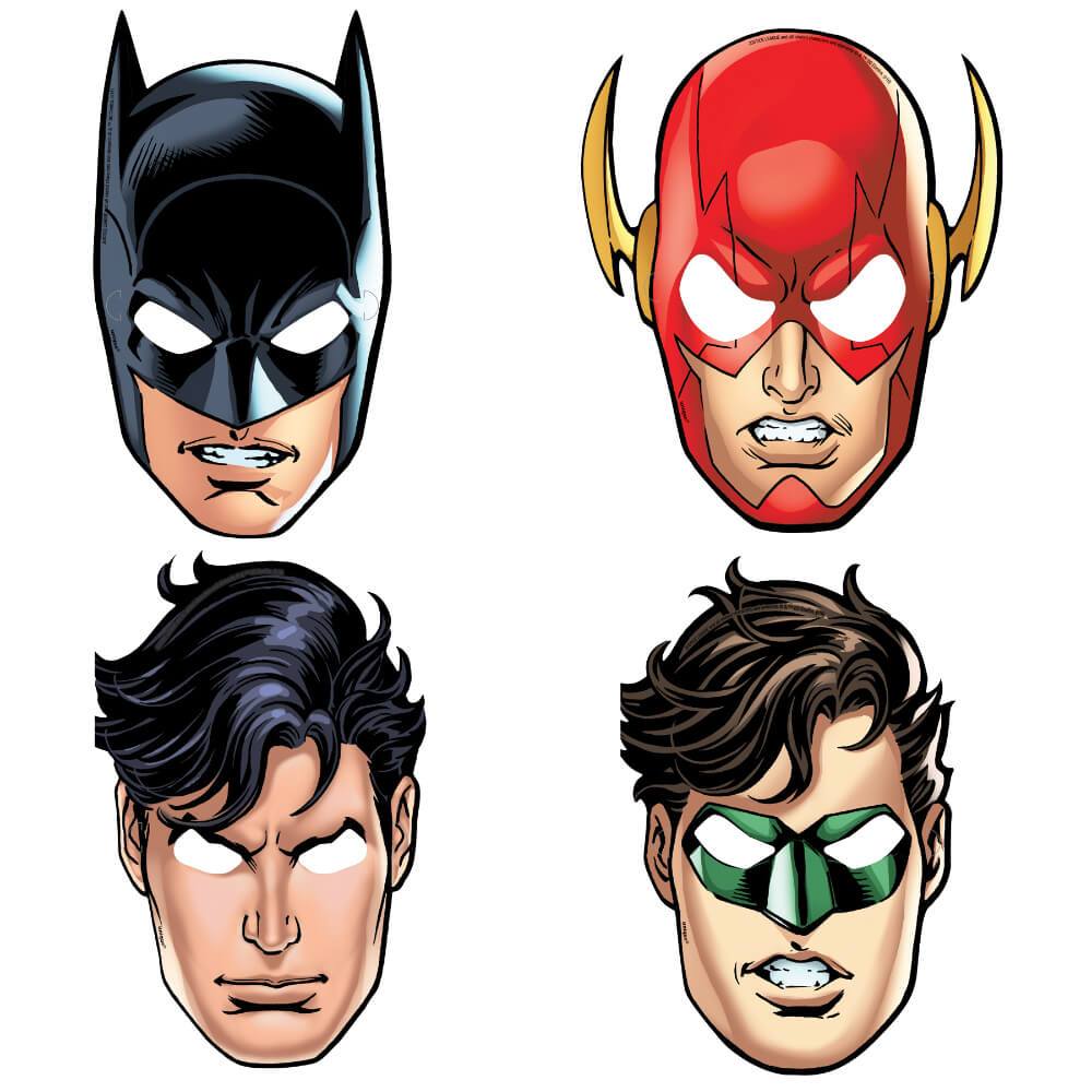 Party Masks 8ct, Justice League 