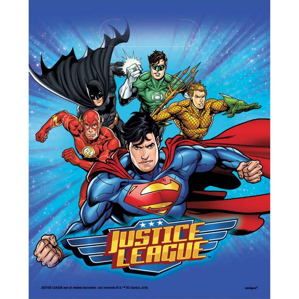 Justice League Loot Bags, 8ct 