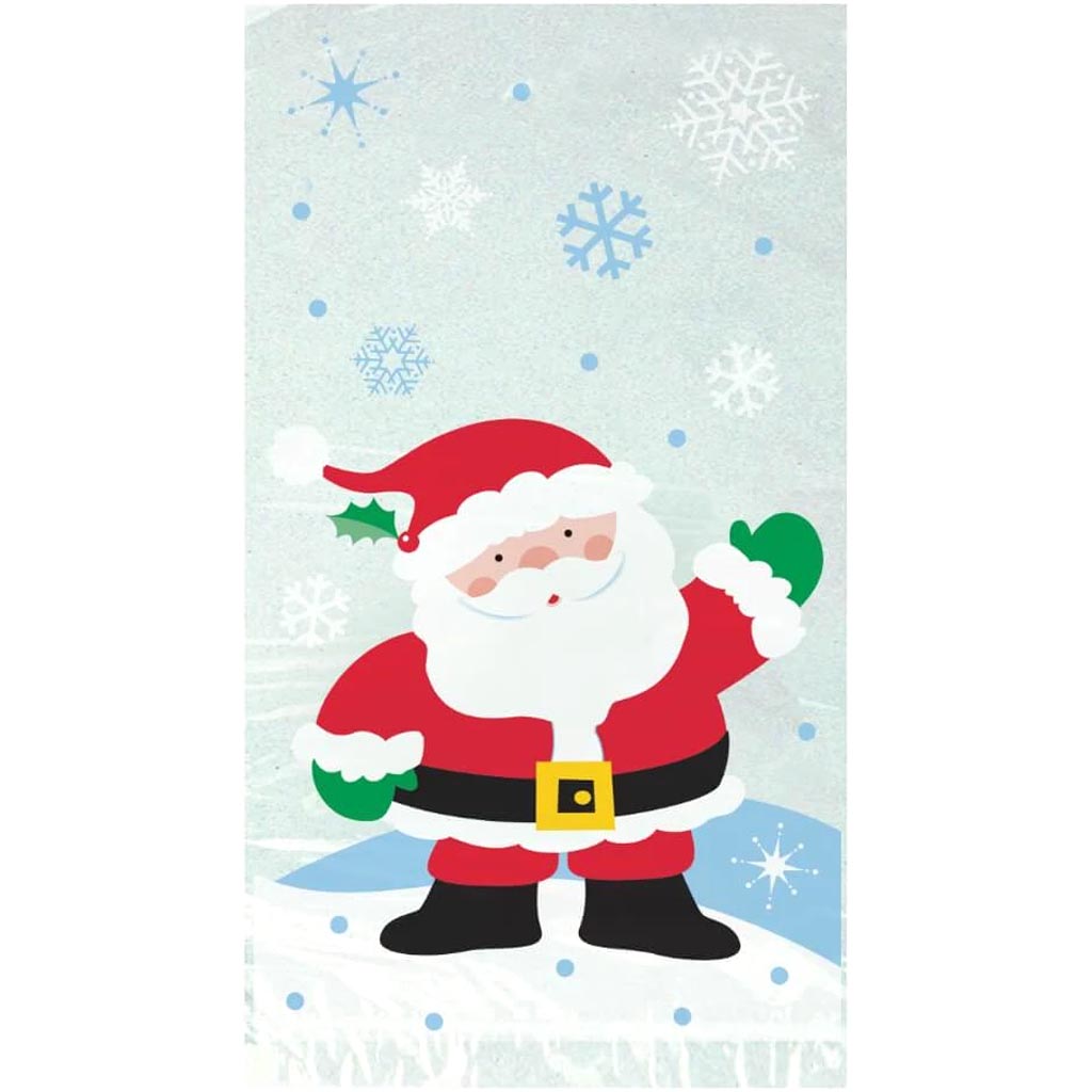 Cellophane Bags 20ct, Santa 