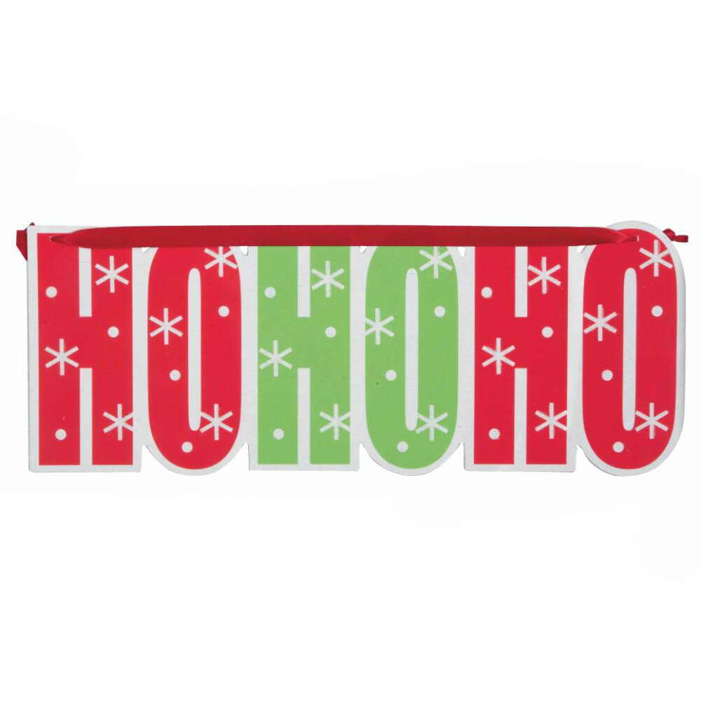 Hanging Christmas Ho Ho Ho Sign 