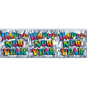 New Years Eve Party Supplies Banner 14inx48in