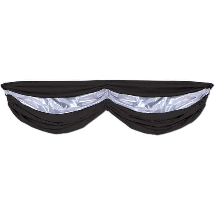 Fabric Bunting Black & Silver 