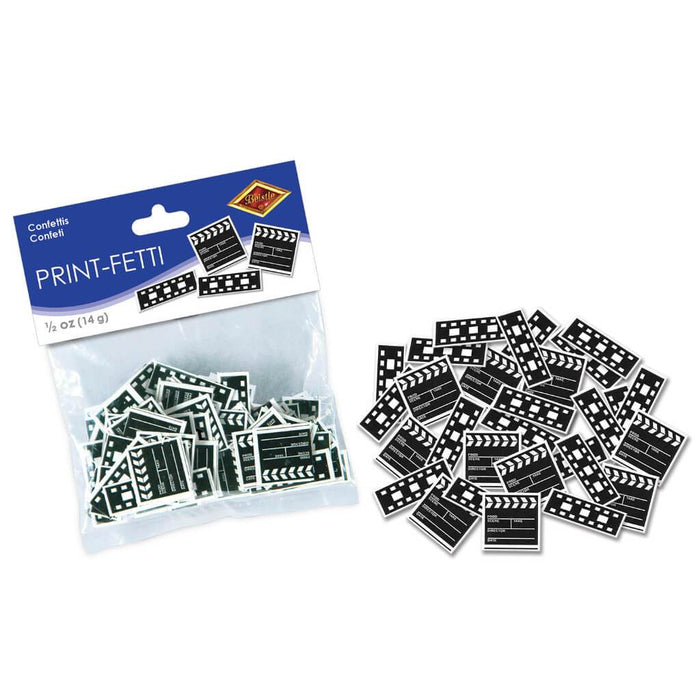 Clapboard & Filmstrip Print-Fetti 