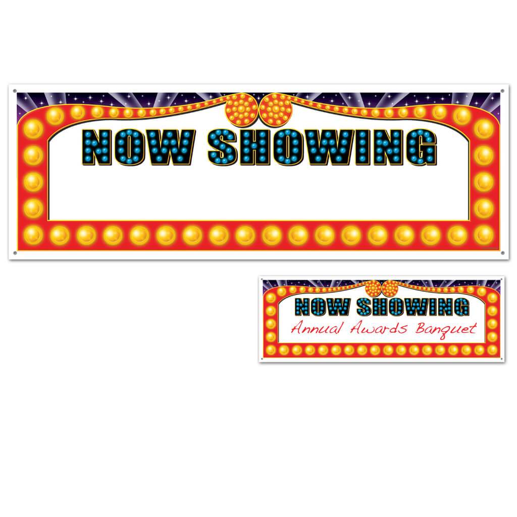 Now Showing Sign Banner 