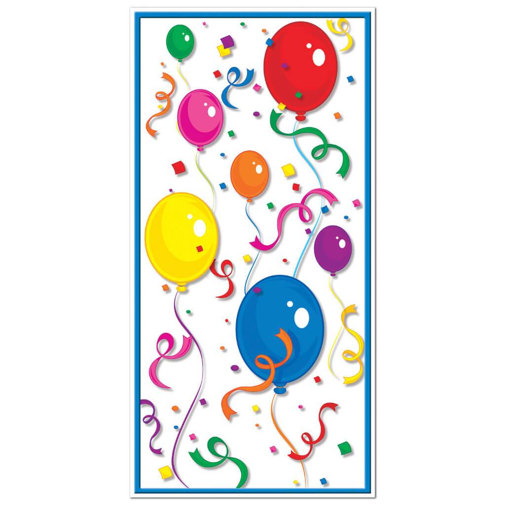 Balloons &amp; Confetti Door Cover 