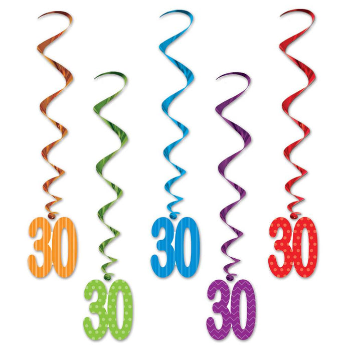 Whirls "30" 3ft Multicolor 