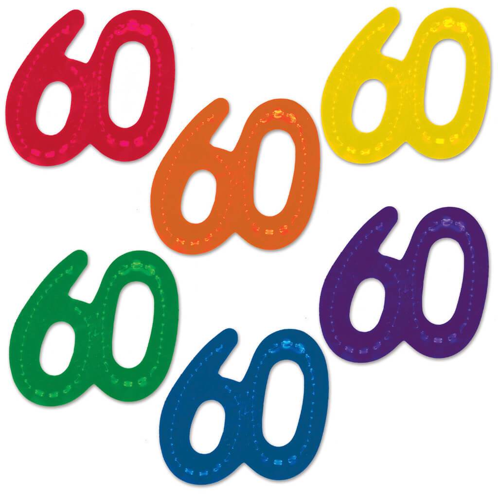 Jumbo &quot;60&quot; Fanci-Fetti 