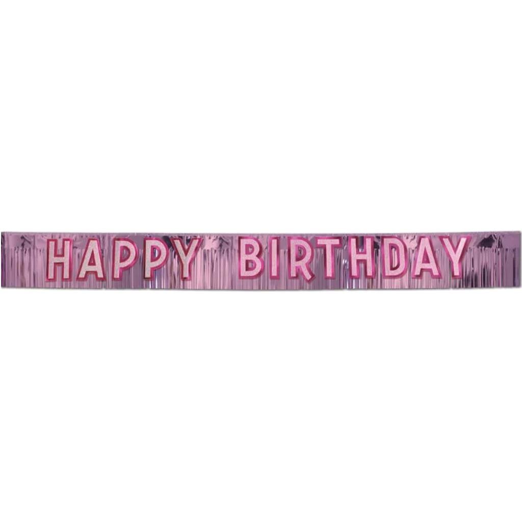 Metallic Happy Birthday Banner 