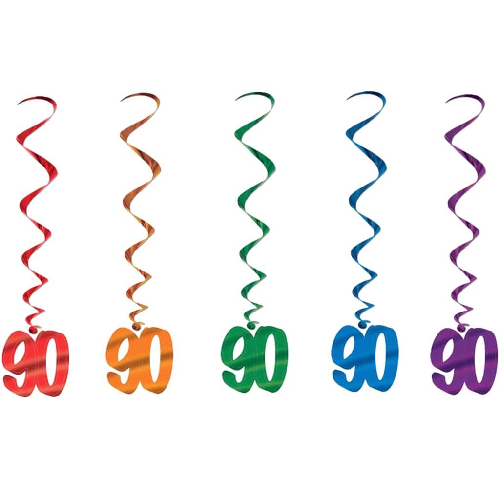 Whirls &quot;90&quot; 3ft Multicolor 