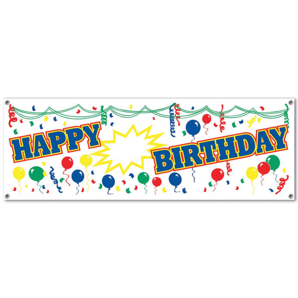 Happy Birthday Sign Banner 