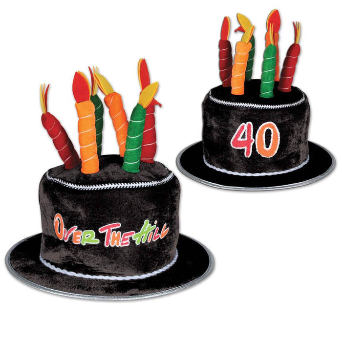 Over The Hill Cake Hat Plush "40" 