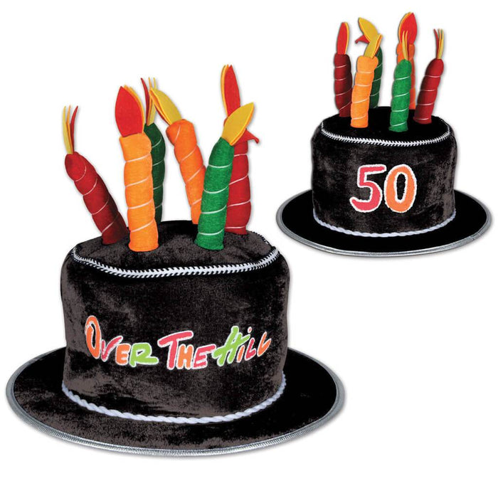 Over The Hill Cake Hat Plush "50" 