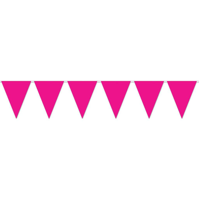 Cerise Pennant Banner 
