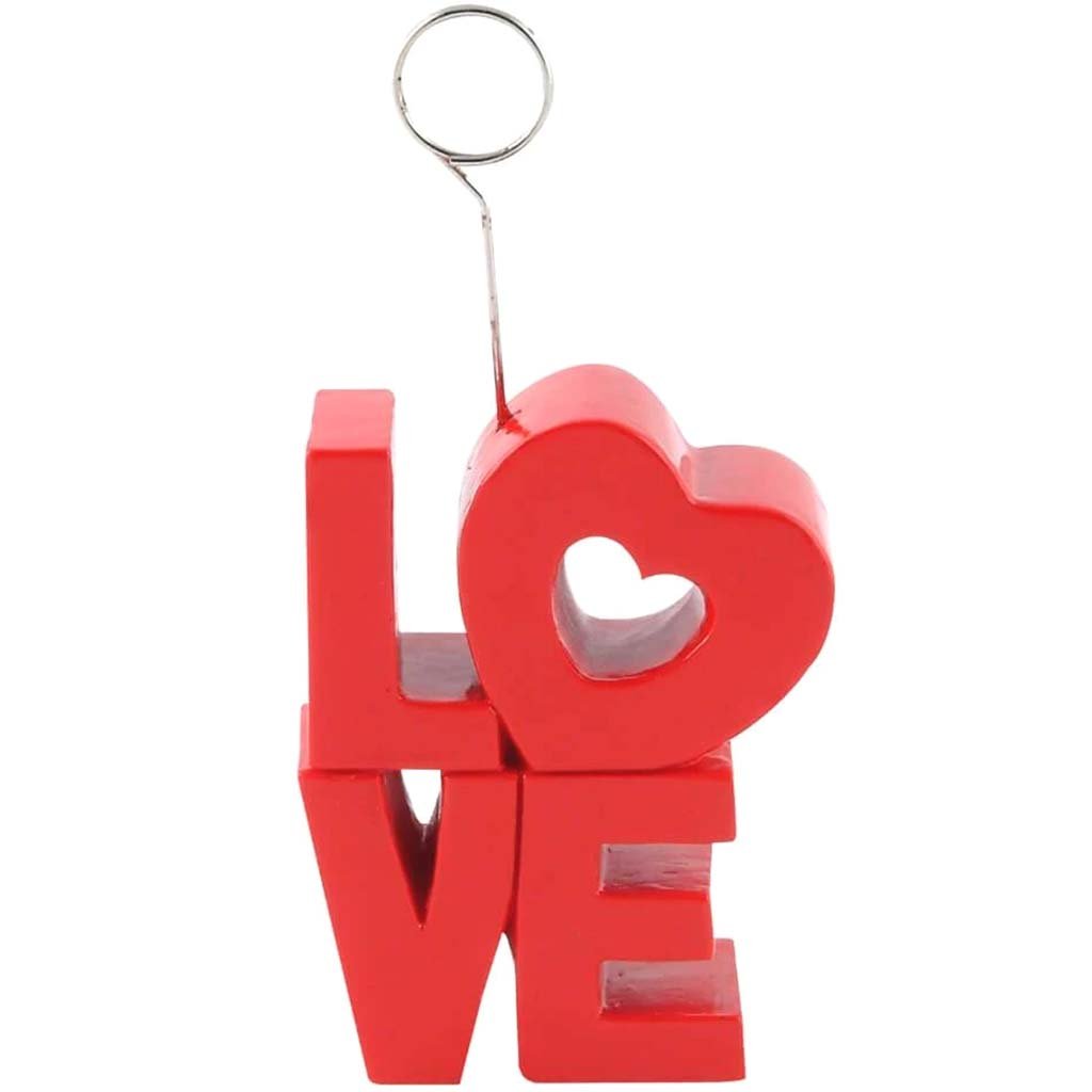 Red "Love" Photo/Balloon Holder 