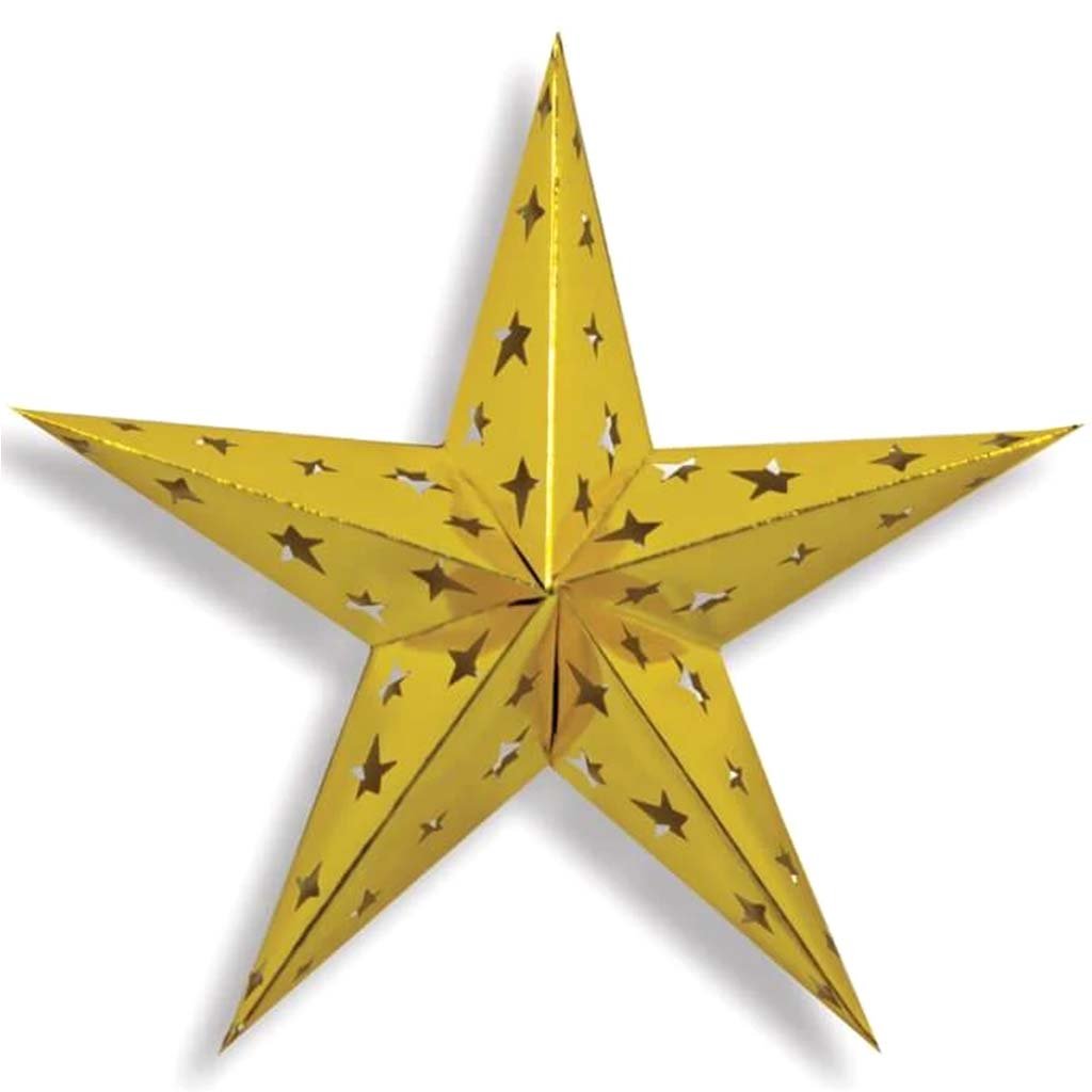 Dimensional Foil Star Gold 