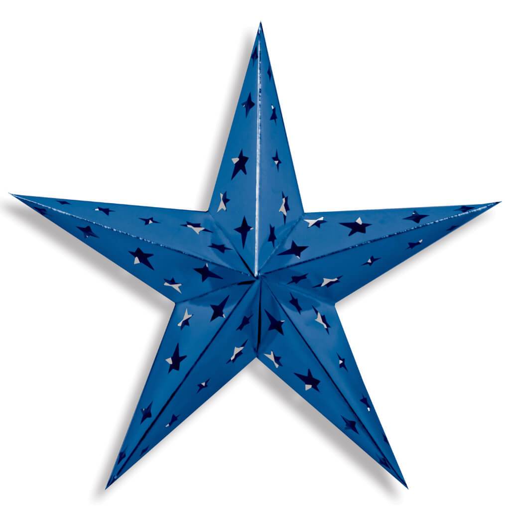 Dimensional Foil Star 24in Blue 