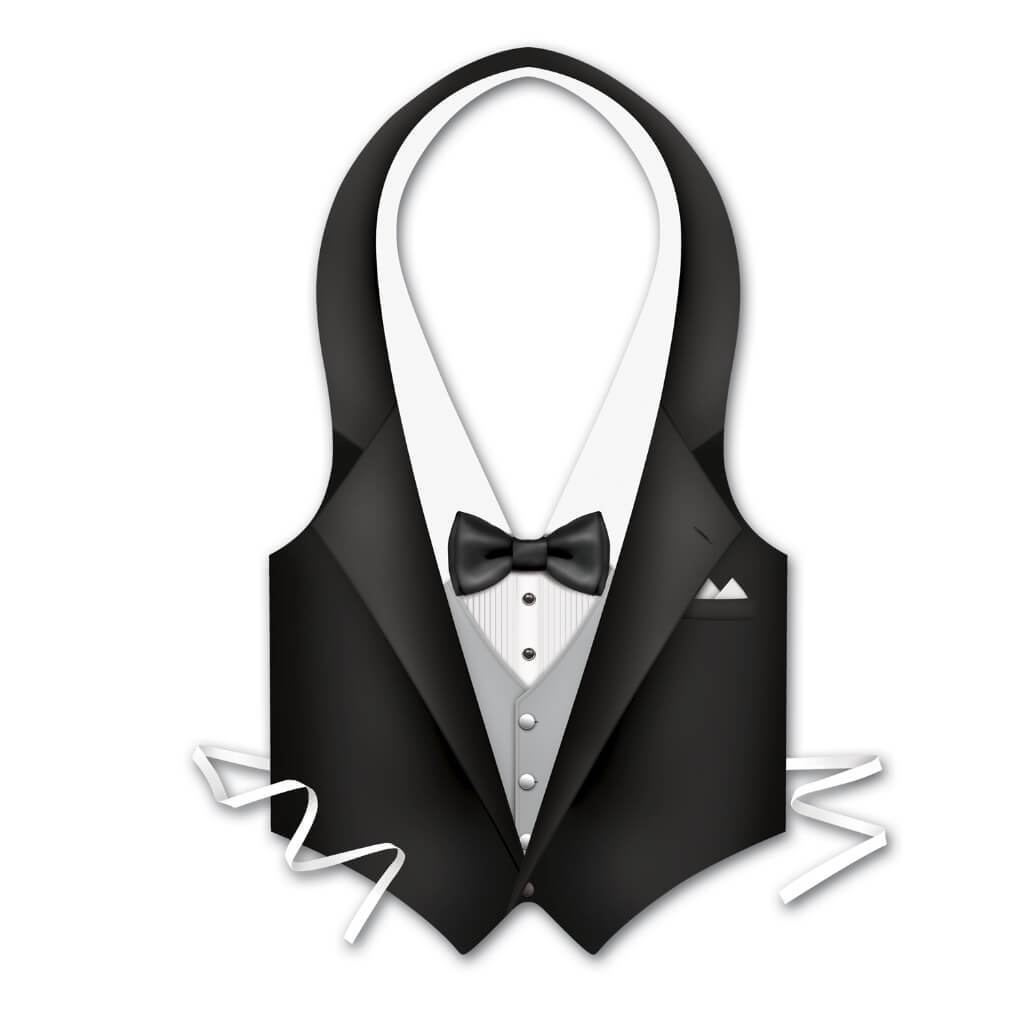 Plastic Tux Vest 