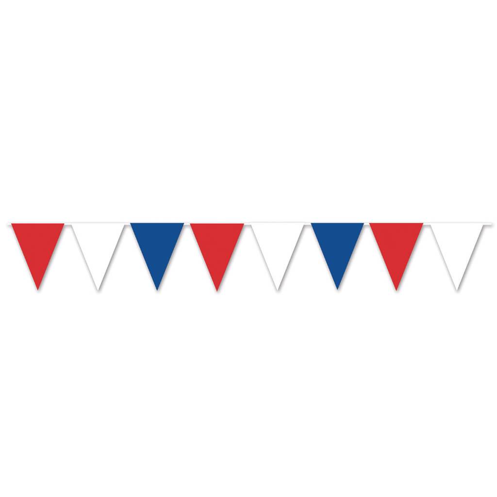 Red, White &amp; Blue Pennant Banner 