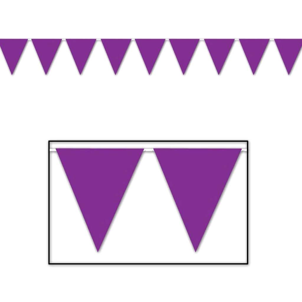 Purple Pennant Banner 