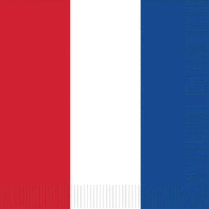 Luncheon Napkins Red, White & Blue 