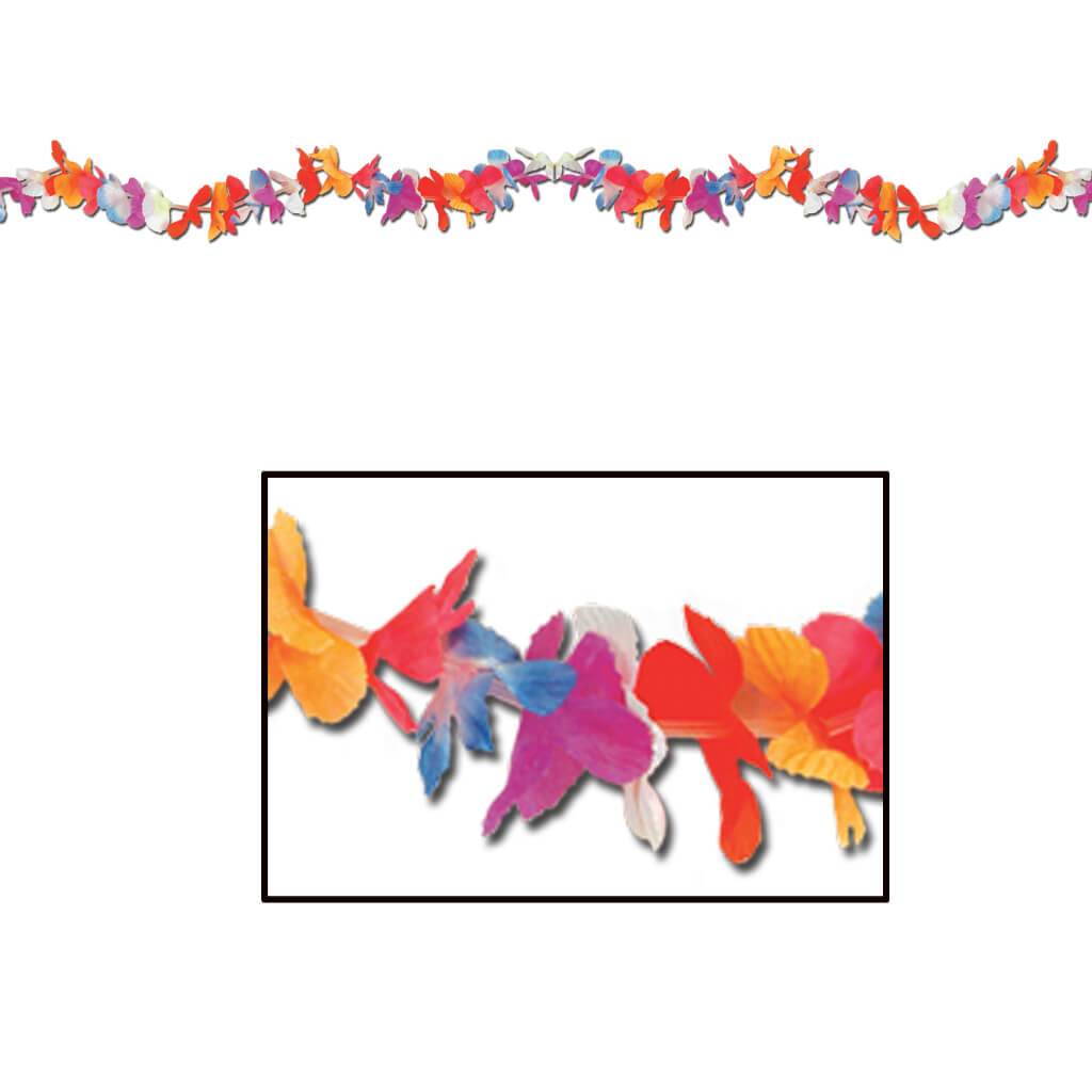 Silk &#39;N Petals Parti-Color Garland 