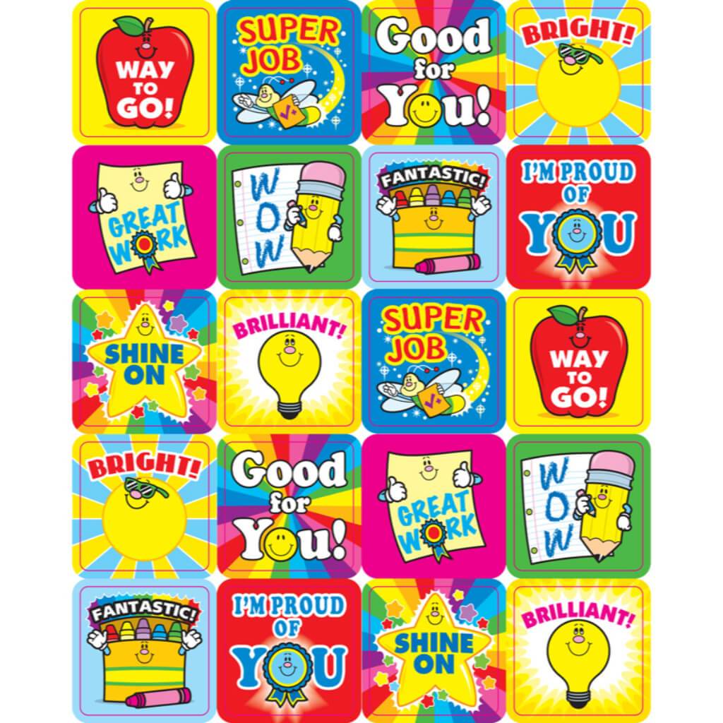 Winning Words Motivational Stickers 