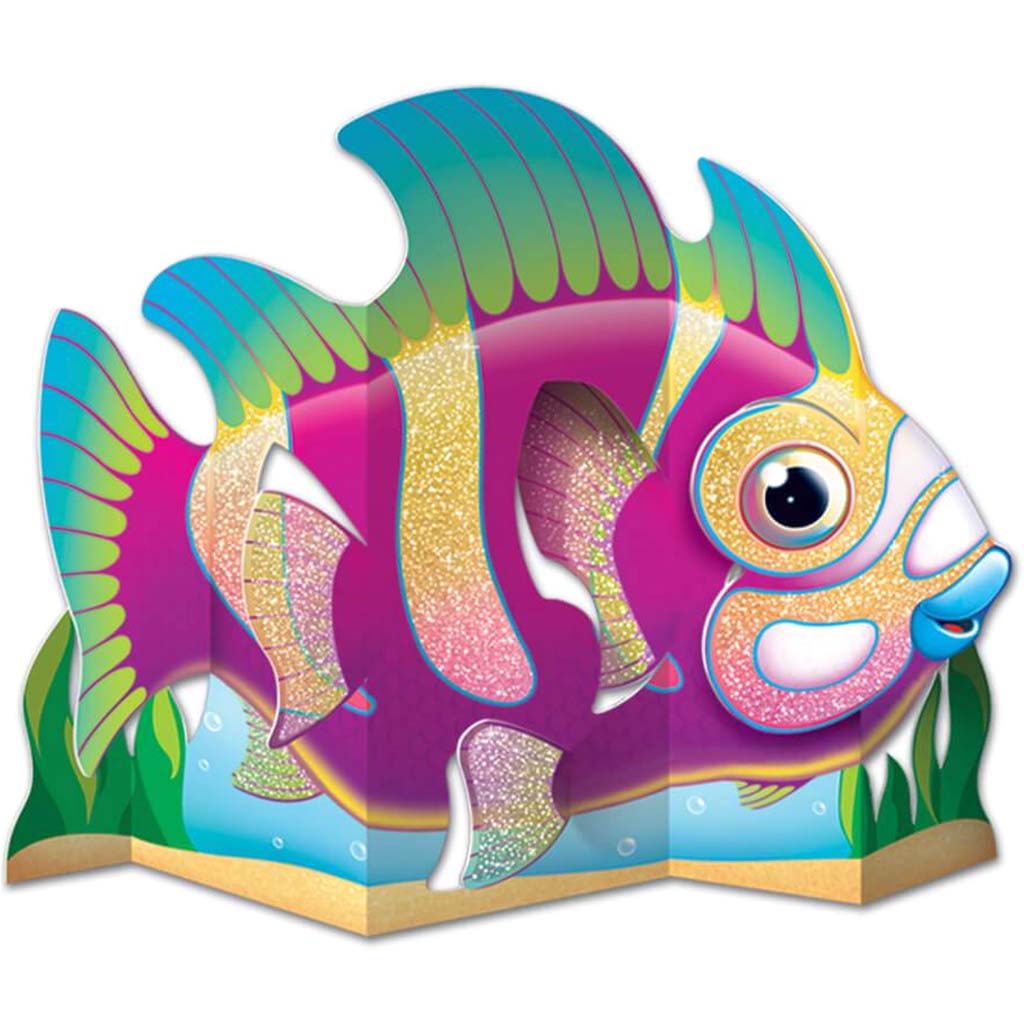 Centerpiece Glittered Fish 
