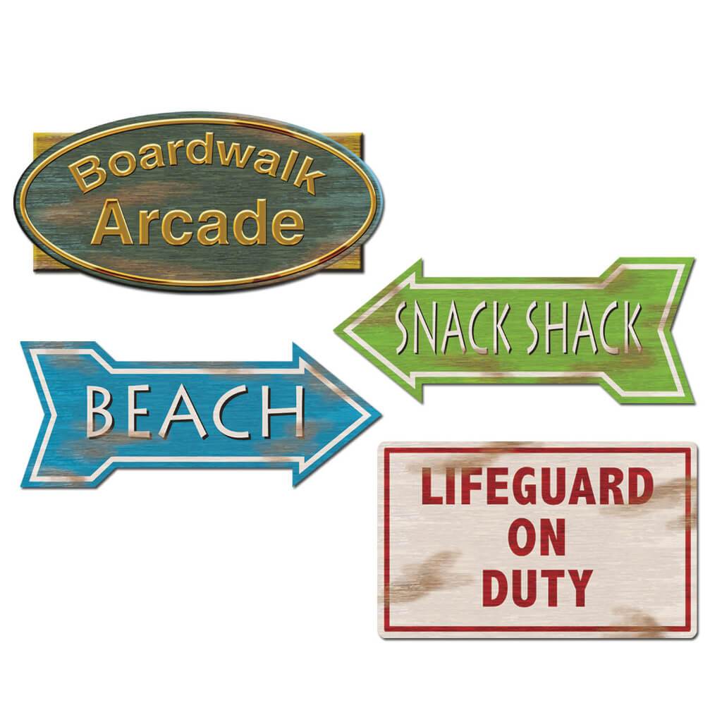 Beach Sign Cut-Outs 