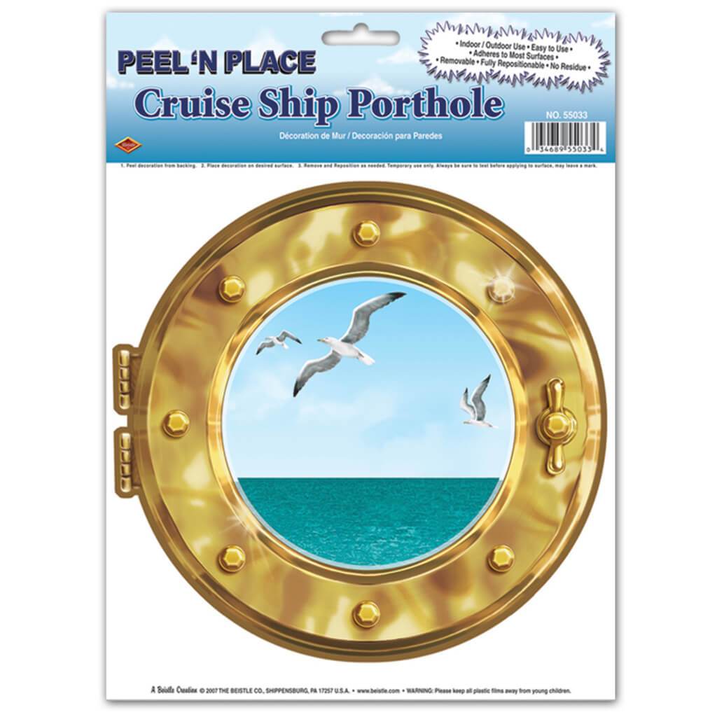 Cruise Ship Porthole Peel 'N Place 