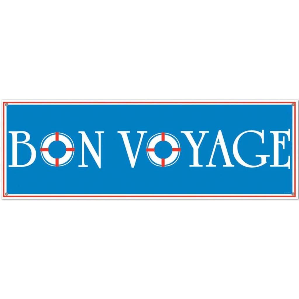 Bon Voyage Sign Banner 