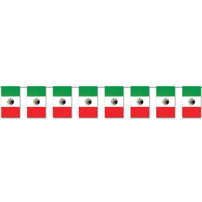 Mexican Flag Pennant Banner 