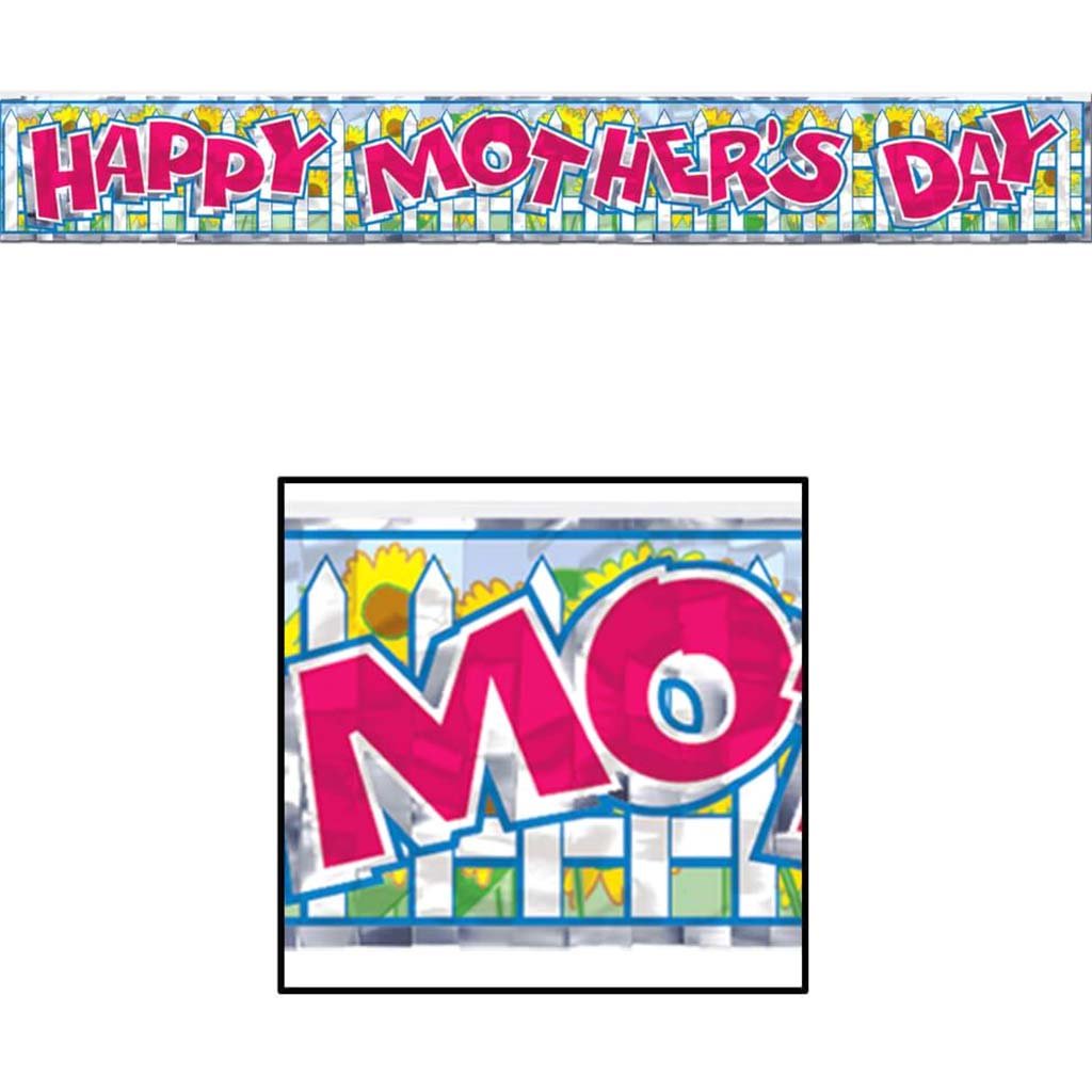 Metallic Mother&#39;s Day Fringe Banner 